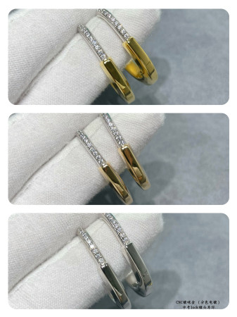 T*f*ny & Co. Medium Lock Earrings