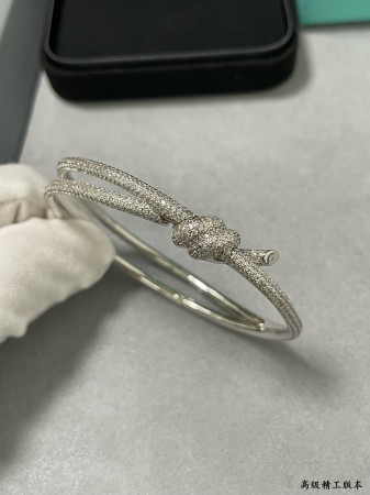 T*f*ny & Co. T Wire Knot Full Diamond Bracelet