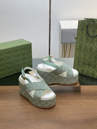 UA G*u*i WOMEN'S GG PLATFORM SANDAL