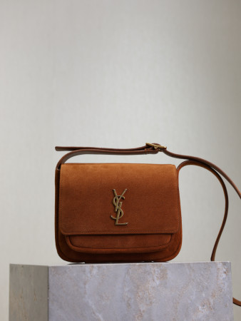 Y*L NIKI satchel in suede 21.5x16x9cm