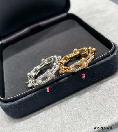 T*f*ny & Co. U-Link Chain With diamond Ring