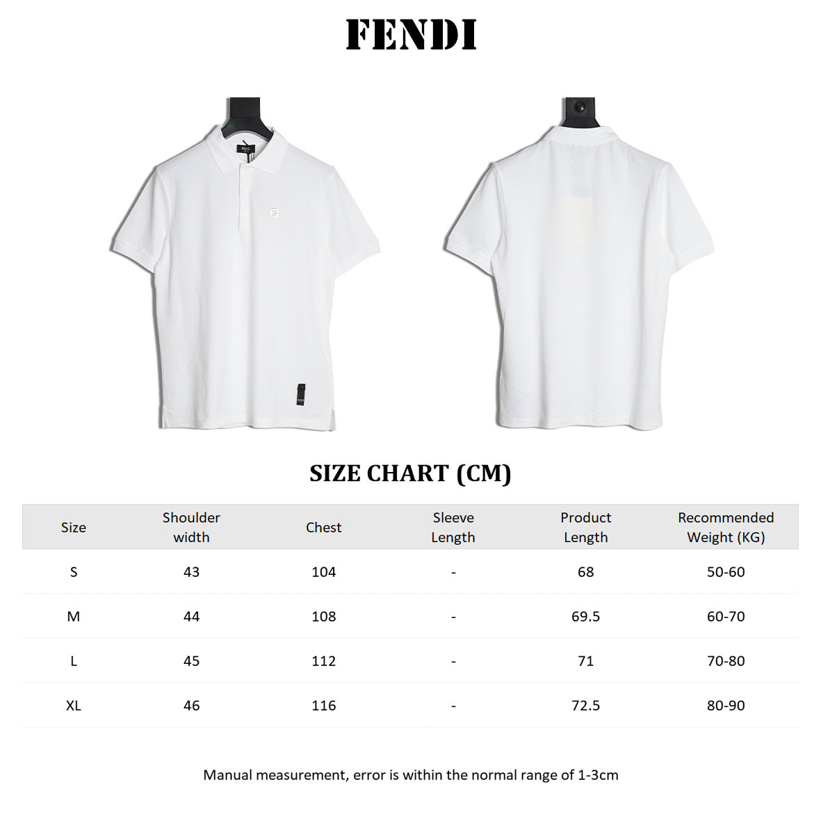 F**di FD Short-sleeved Polo shirt
