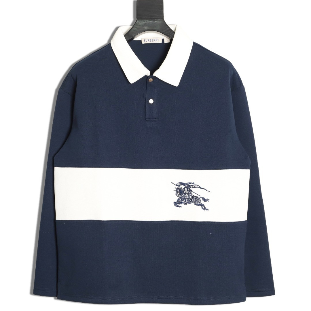 B**rry Long-sleeved Polo Shirt