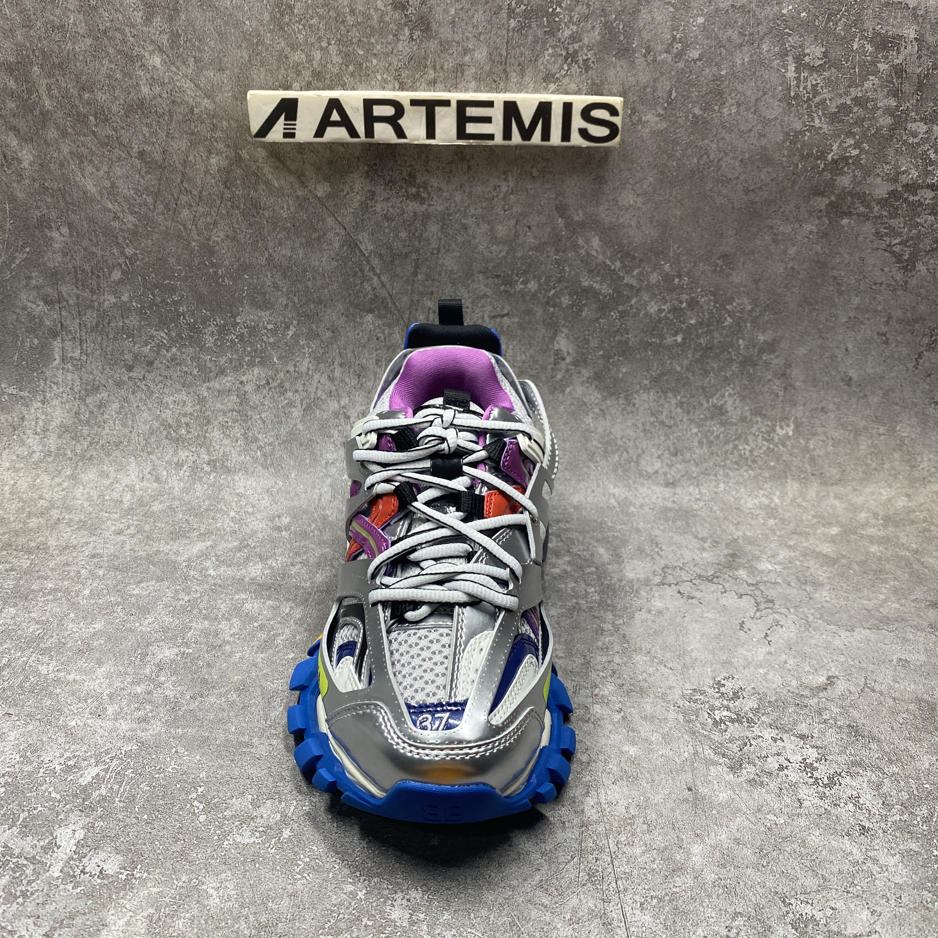 Balenciga Track Sneaker in Silver