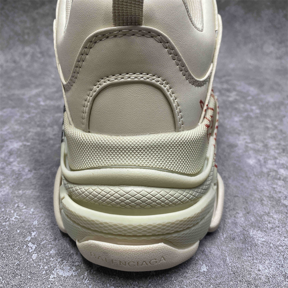 UA Ba*len*cia*ga Triple SDIY Metal White Red