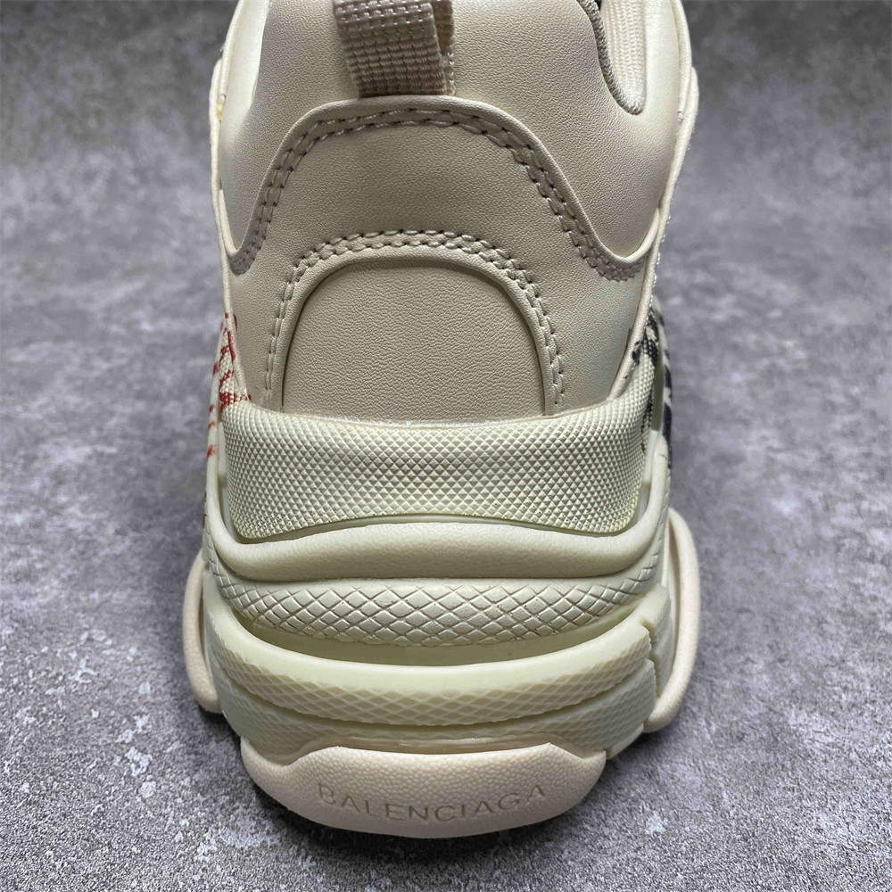 UA Ba*len*cia*ga Triple SDIY Metal White Red