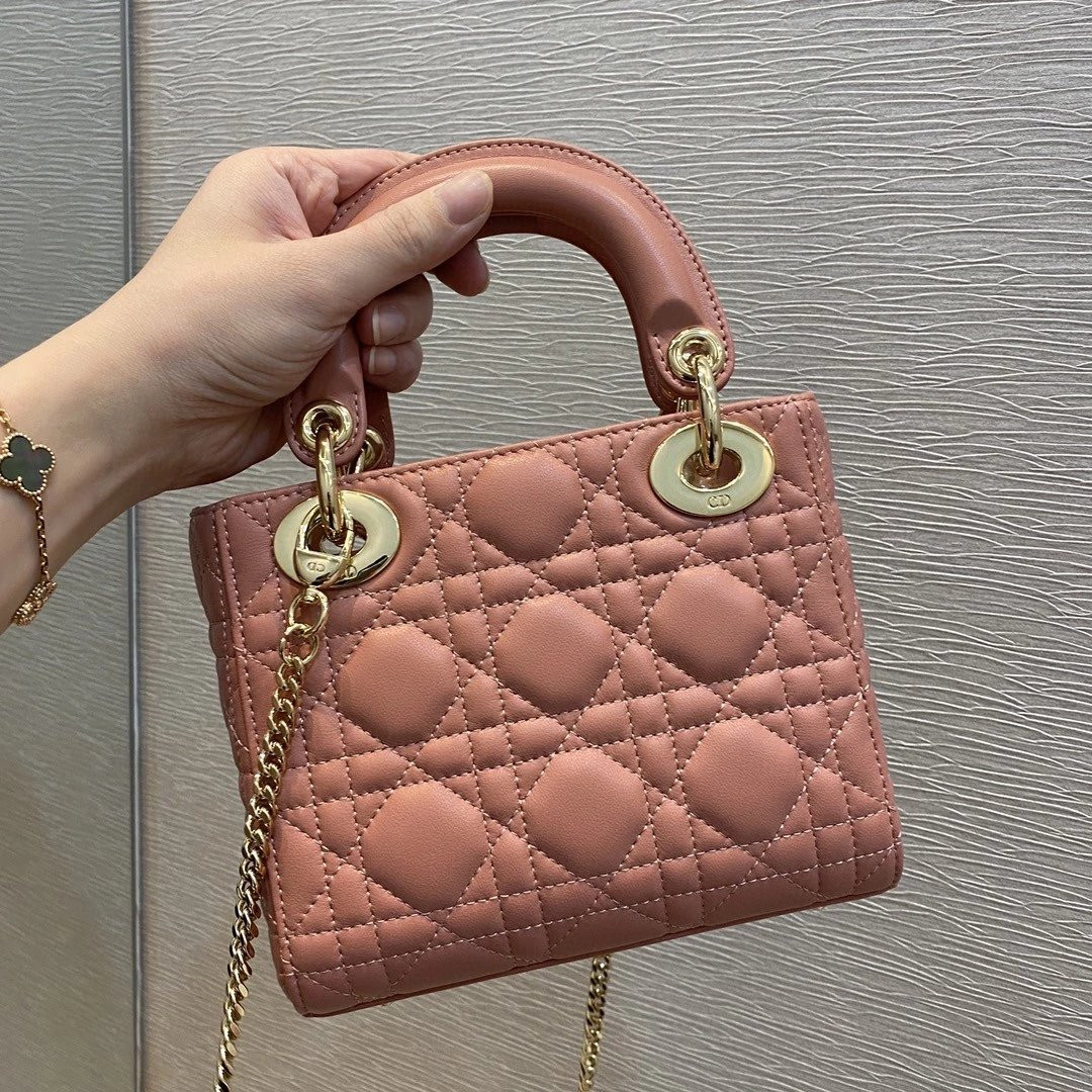 MINI LADY D*0r D*0rAMOUR BAG 6.5 x 6 x 3 inches