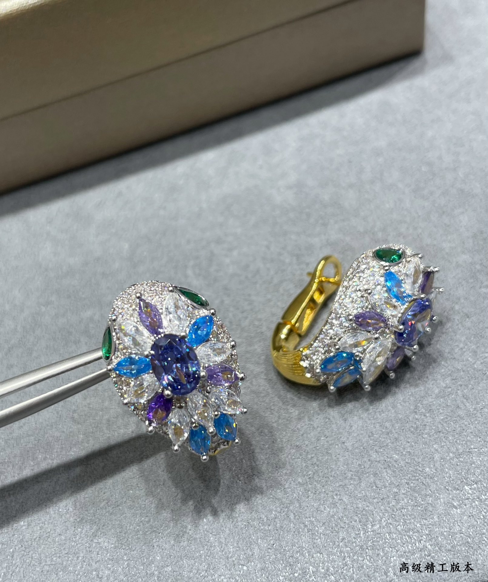 B*l*ai Diamond Princess Snake Earrings