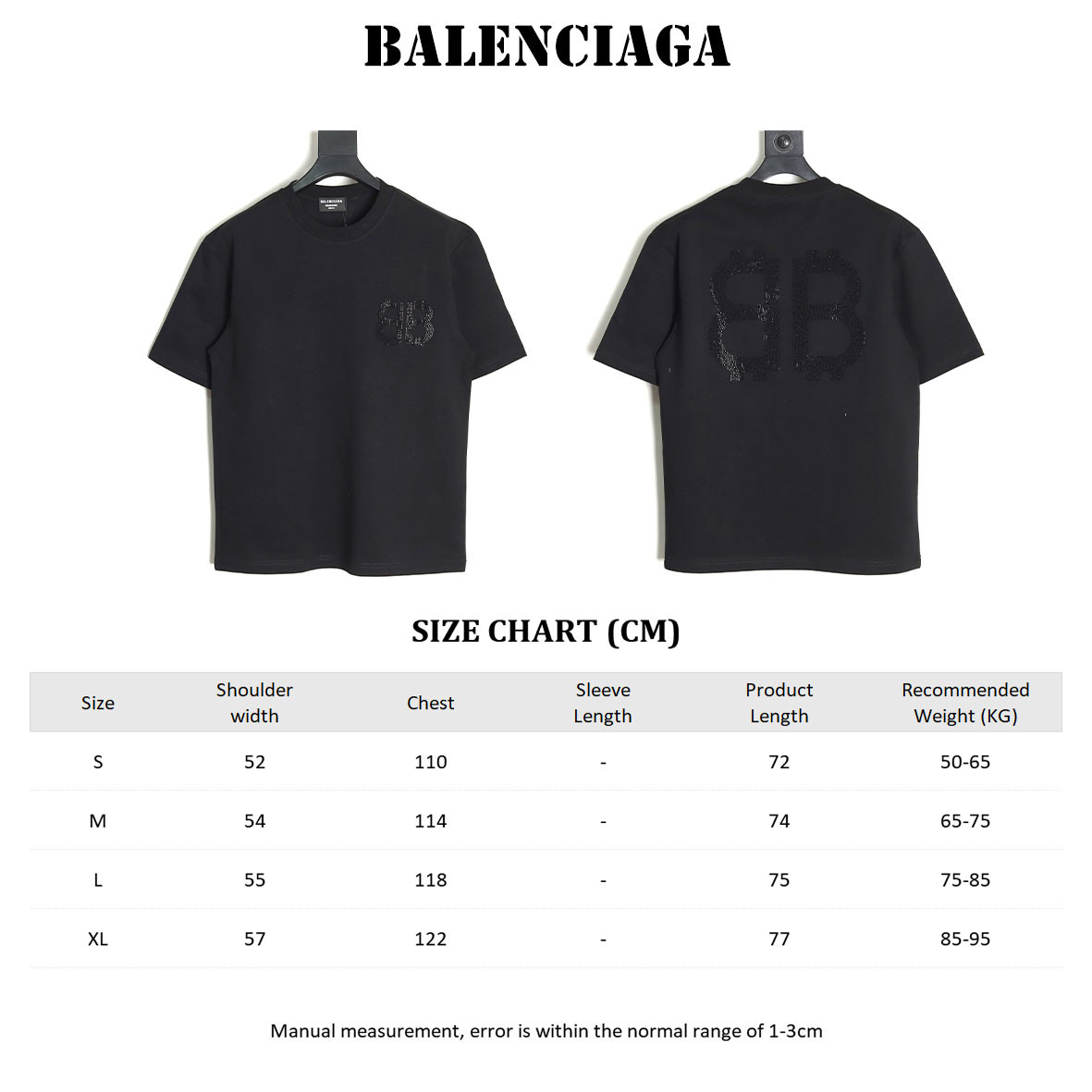 Ba*len*cia*ga Short-sleeved T-shirt