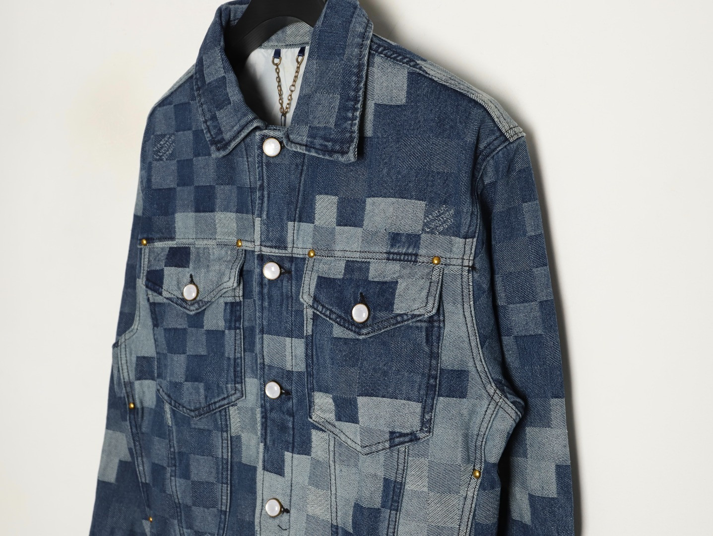 L0*is V*t0n LV 25FW Denim Jacket Suit