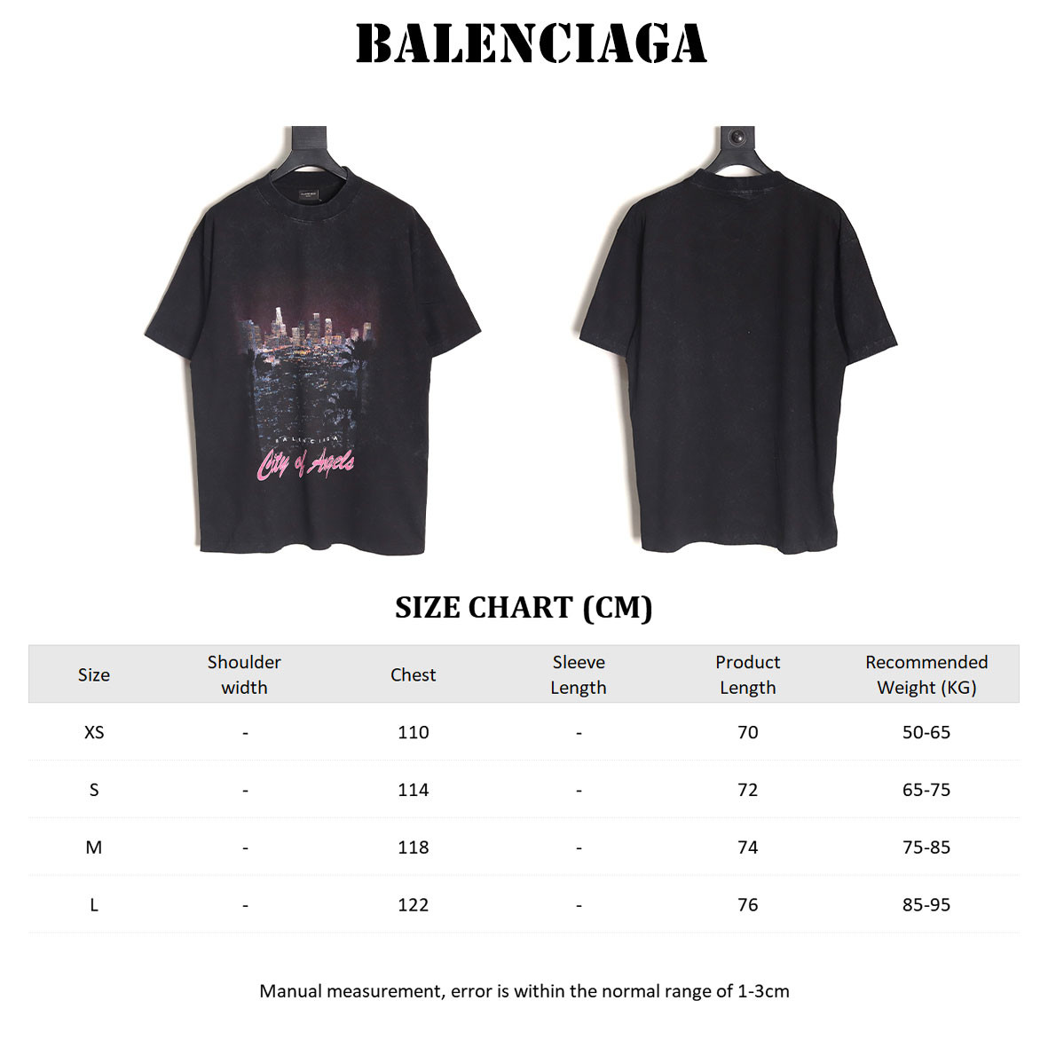 Ba*len*cia*ga Short-sleeved T-shirt