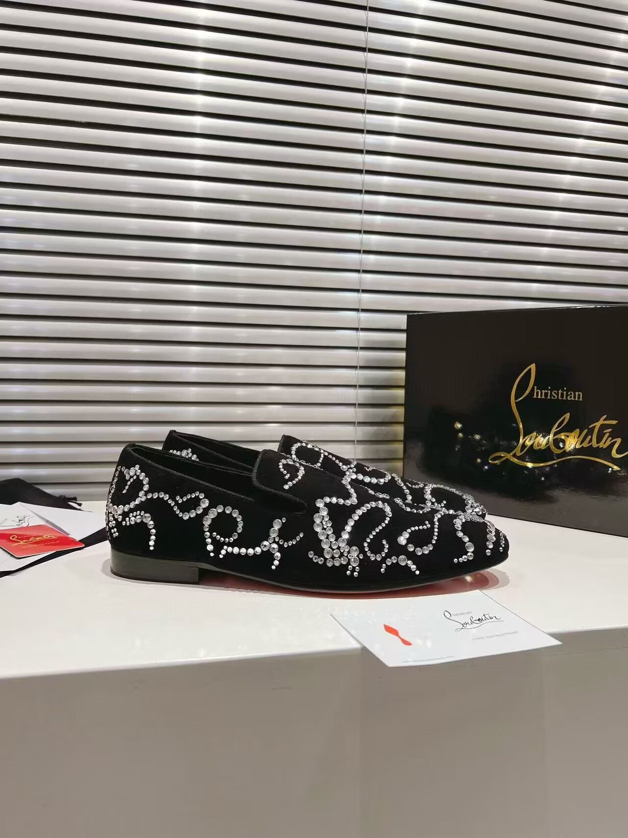 UA Ch**an LOUBOUTIN LOAFERS