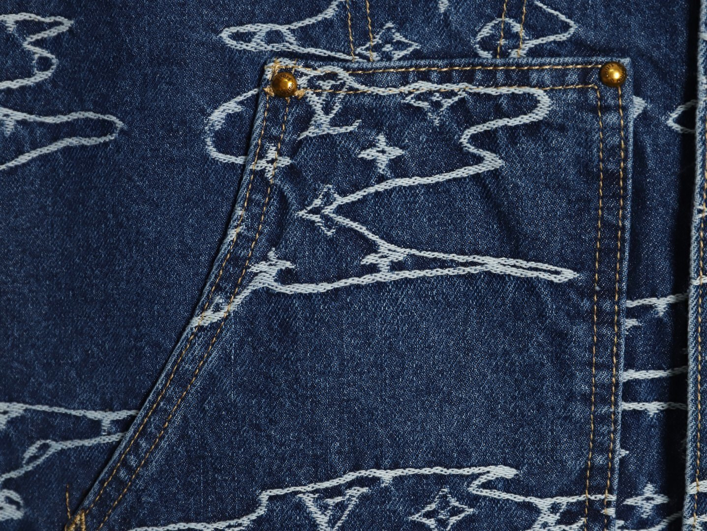 L0*is V*t0n LV Pharrell nigo Tyler Denim Jacket Suit