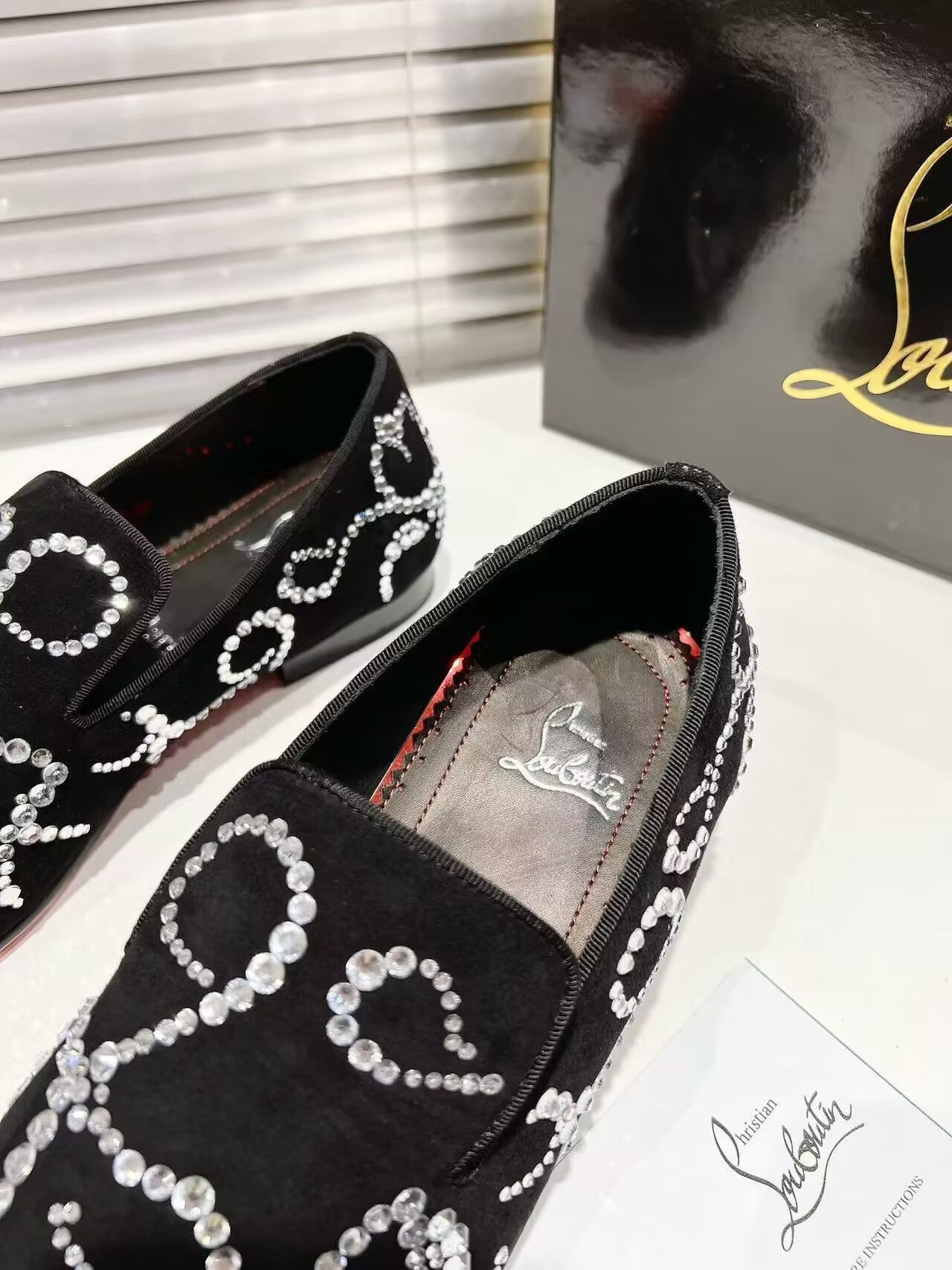 UA Ch**an LOUBOUTIN LOAFERS