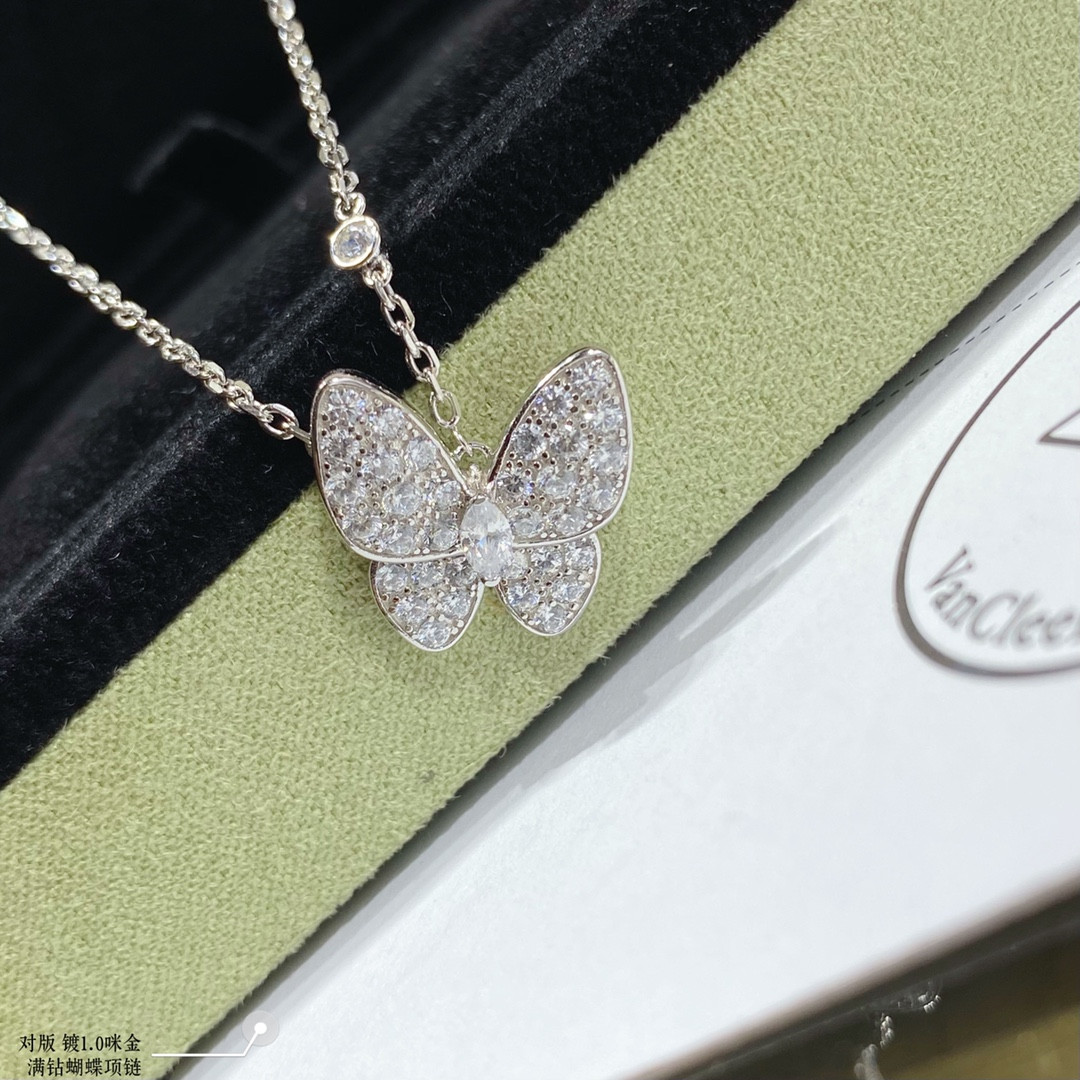 V*N CL*F & Arpels High-end diamond butterfly Necklace