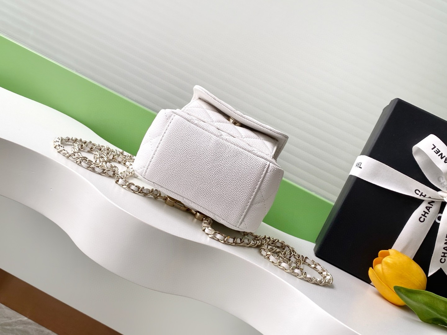 Ch*el Mini Backpack 18×13×9cm