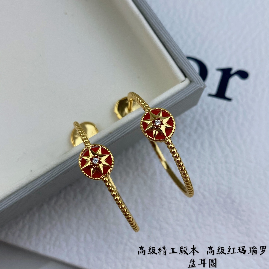 D*0r Eight-pointed star Earrings