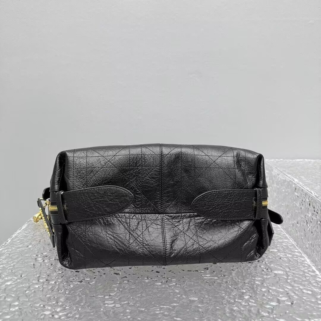 D*0r Medium D-Journey Bag in Crinkled Calfskin 33x15x16cm