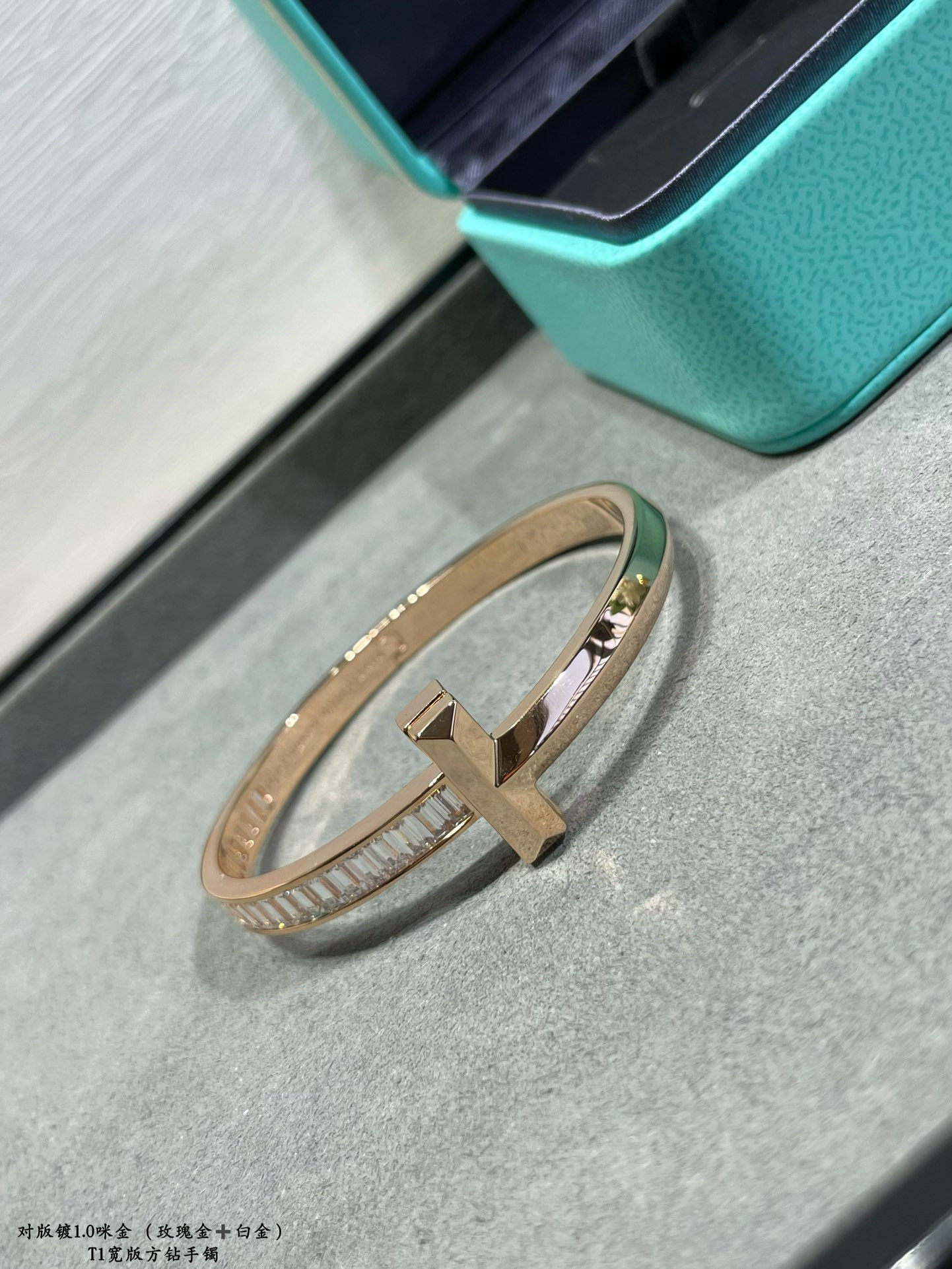 T*f*ny & Co. T1 Wide Square Diamond Bracelet