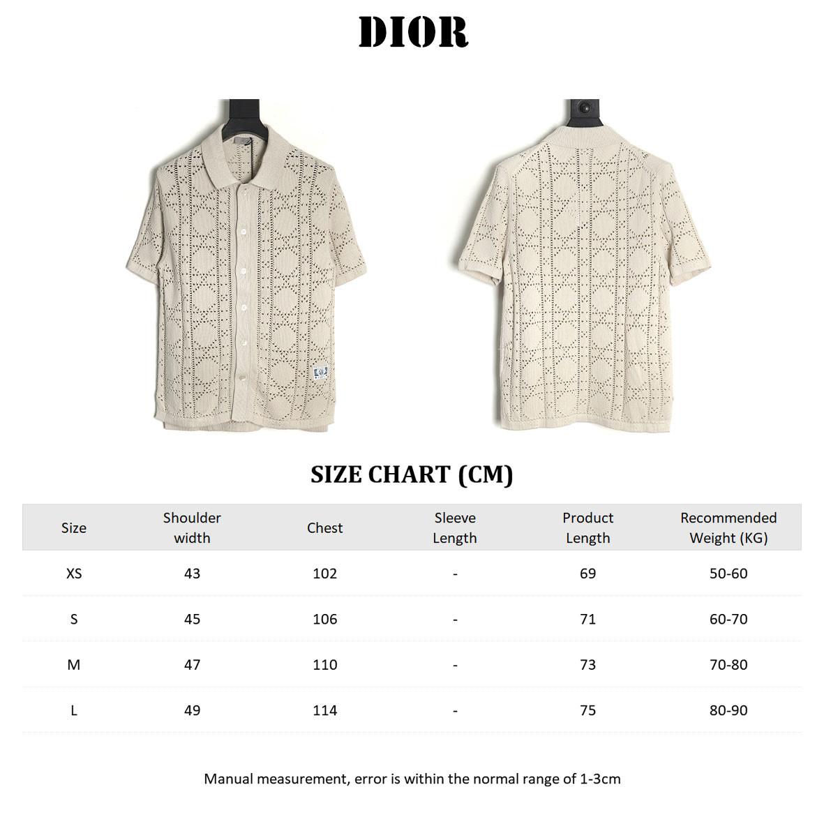 D*0r 24ss knitting Short-sleeved