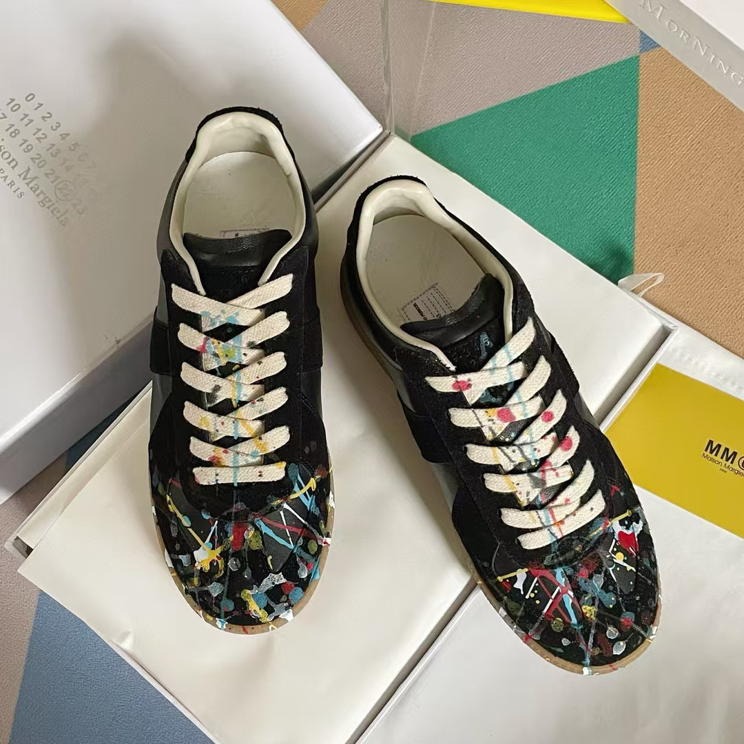 UA Maison Margiela Wmns Replica Low 'Paint Splatter - Black Pollock'