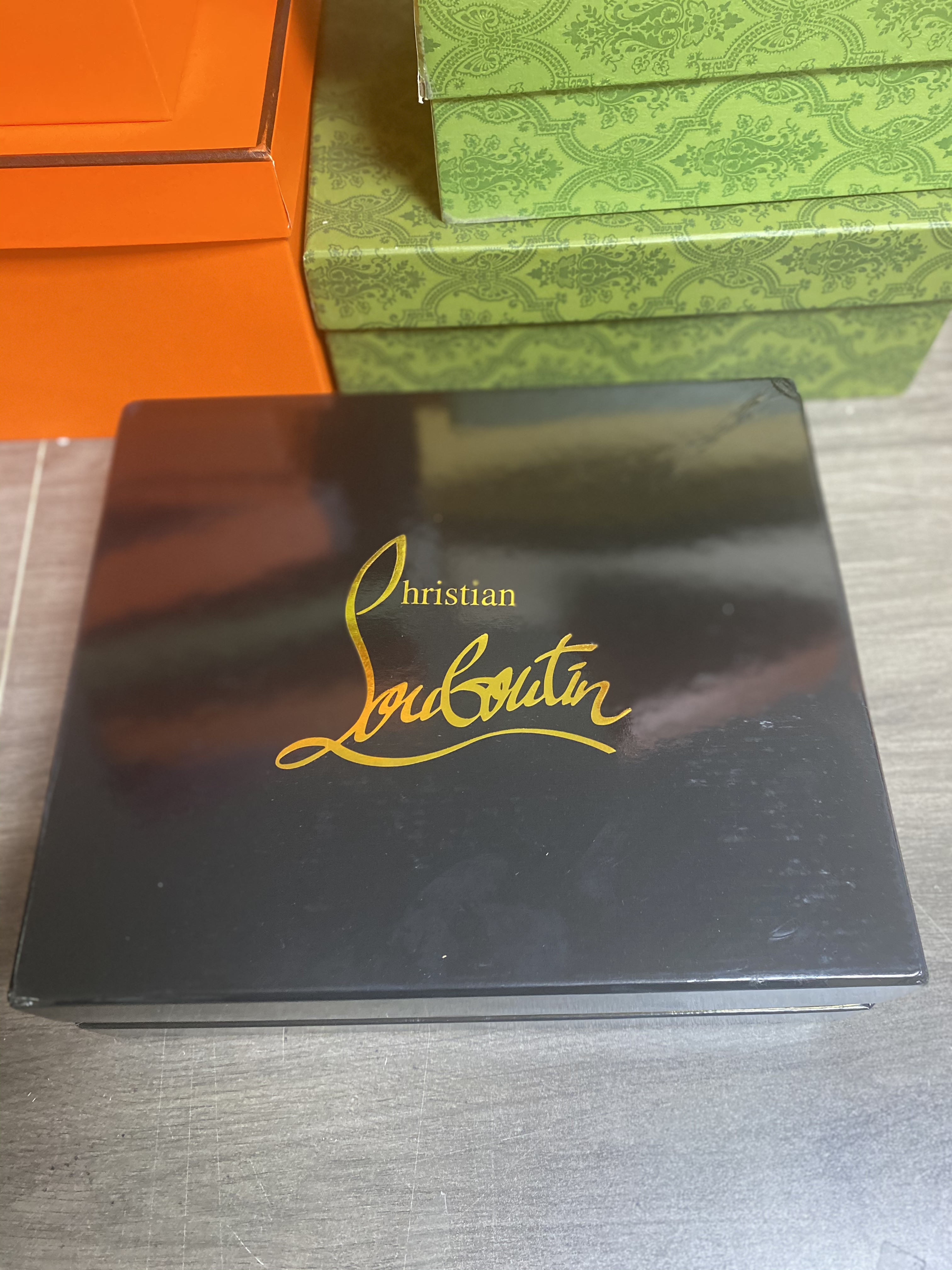 UA Ch**an Louboutin Me Dolly 100 Calfskin Leather Mules