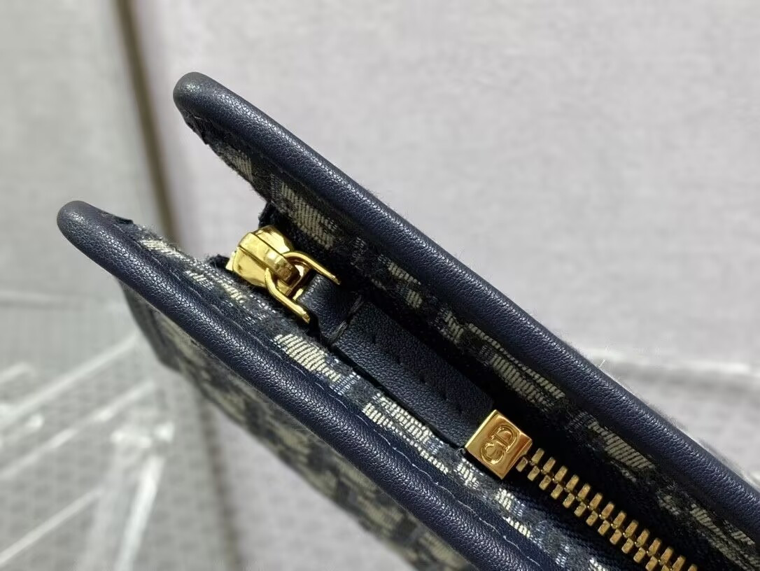 D*0r 30 Montaigne Dea Pouch Blue D*0r Oblique Jacquard 26x19.5x7cm