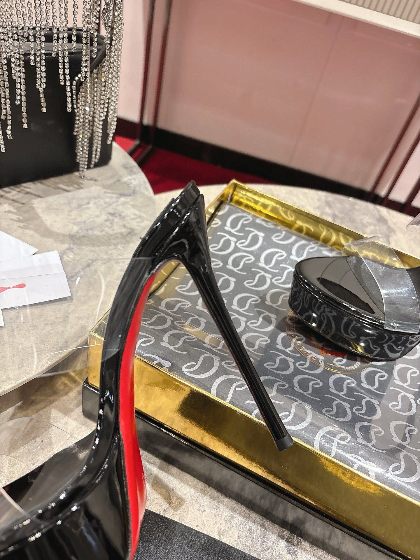 UA Ch**an Louboutin Just Nothing Alta 150mm