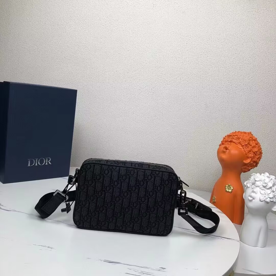 D*0r Saddle Triple Pouch Black D*0r Oblique Jacquard 18x25x5CM