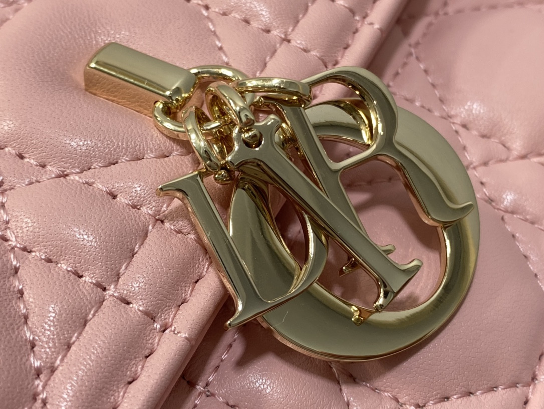 My D*0r Top Handle Bag Melocoton Pink 9.5 x 5.5 x 3 inches