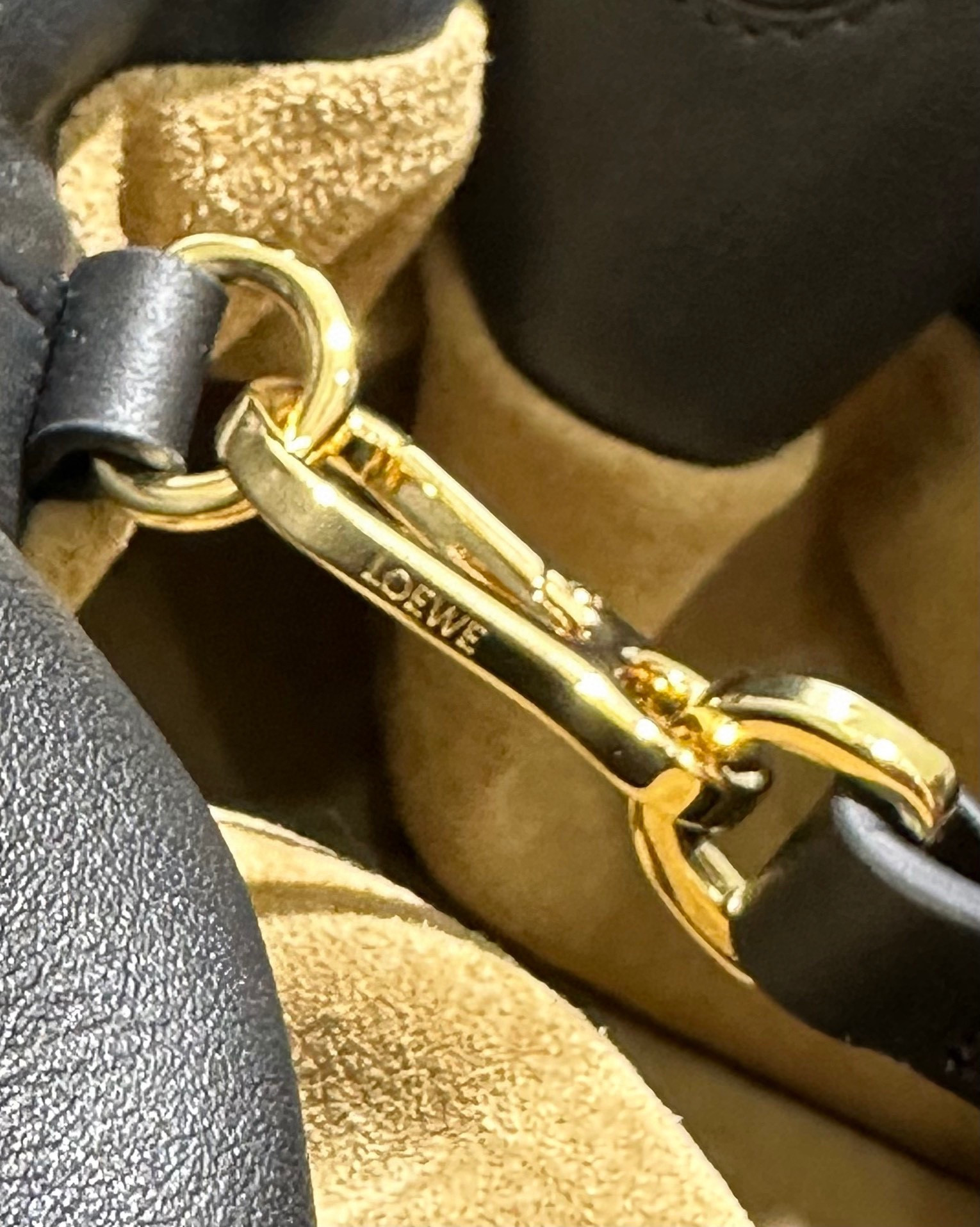 L0ew* Medium Flamenco clutch in nappa calfskin 30x24.5x10.5cm