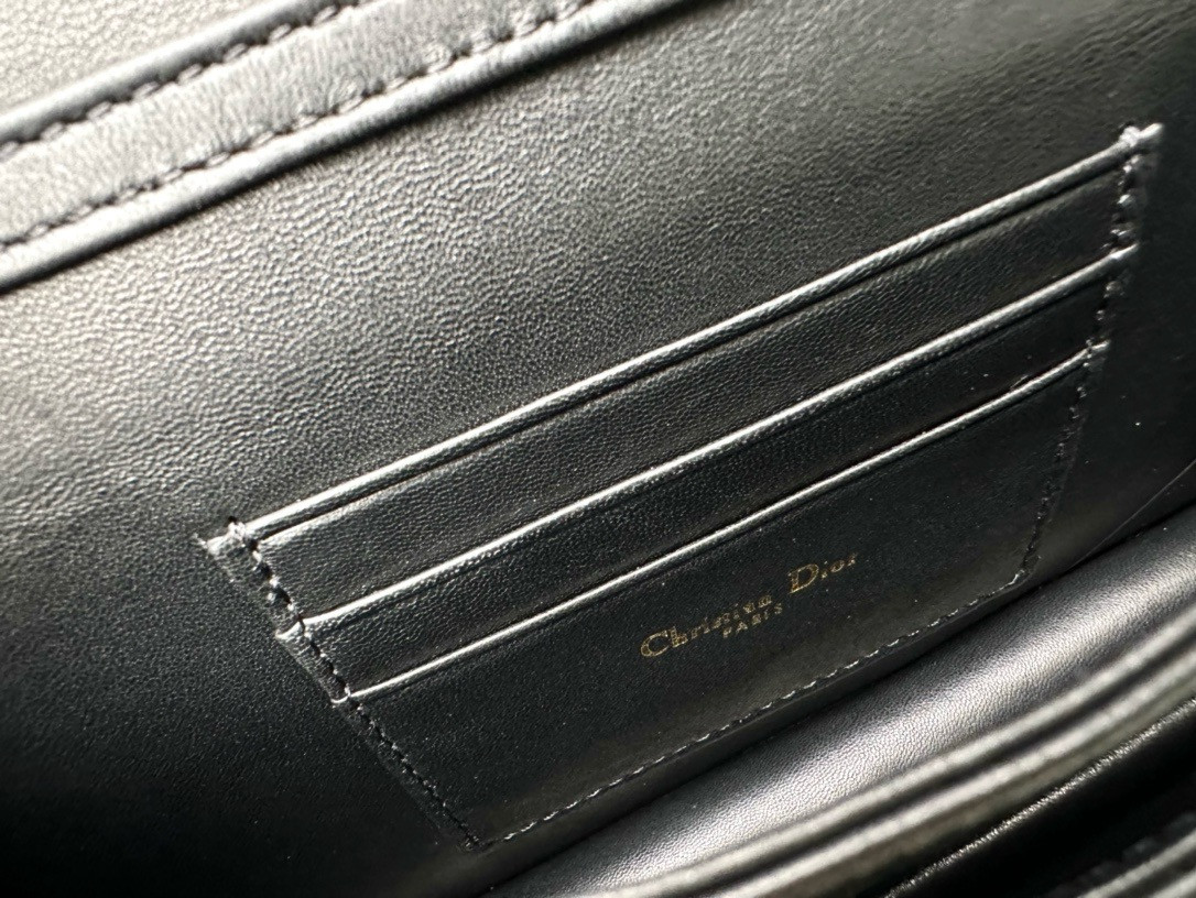 MISS D*0r MINI BAG Black Cannage Lambskin S0980ONMJ_M900 21 x 11.5 x 4.5 cm