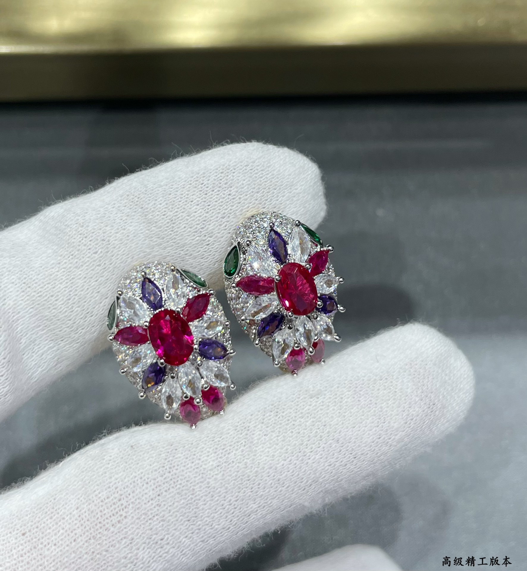 B*l*ai Diamond Princess Snake Earrings