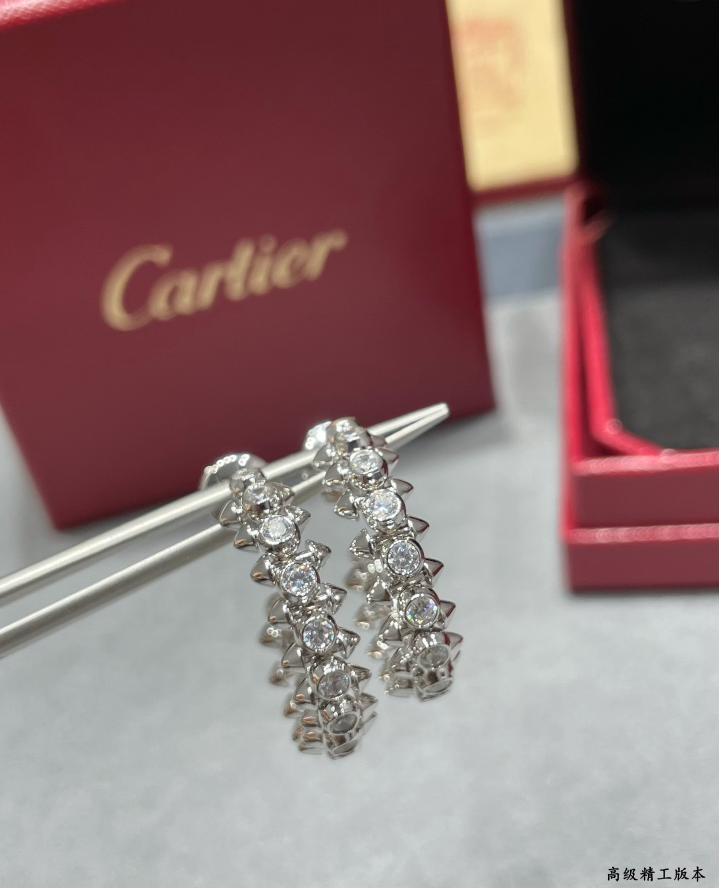 Ca*t*er diamond bullet earrings