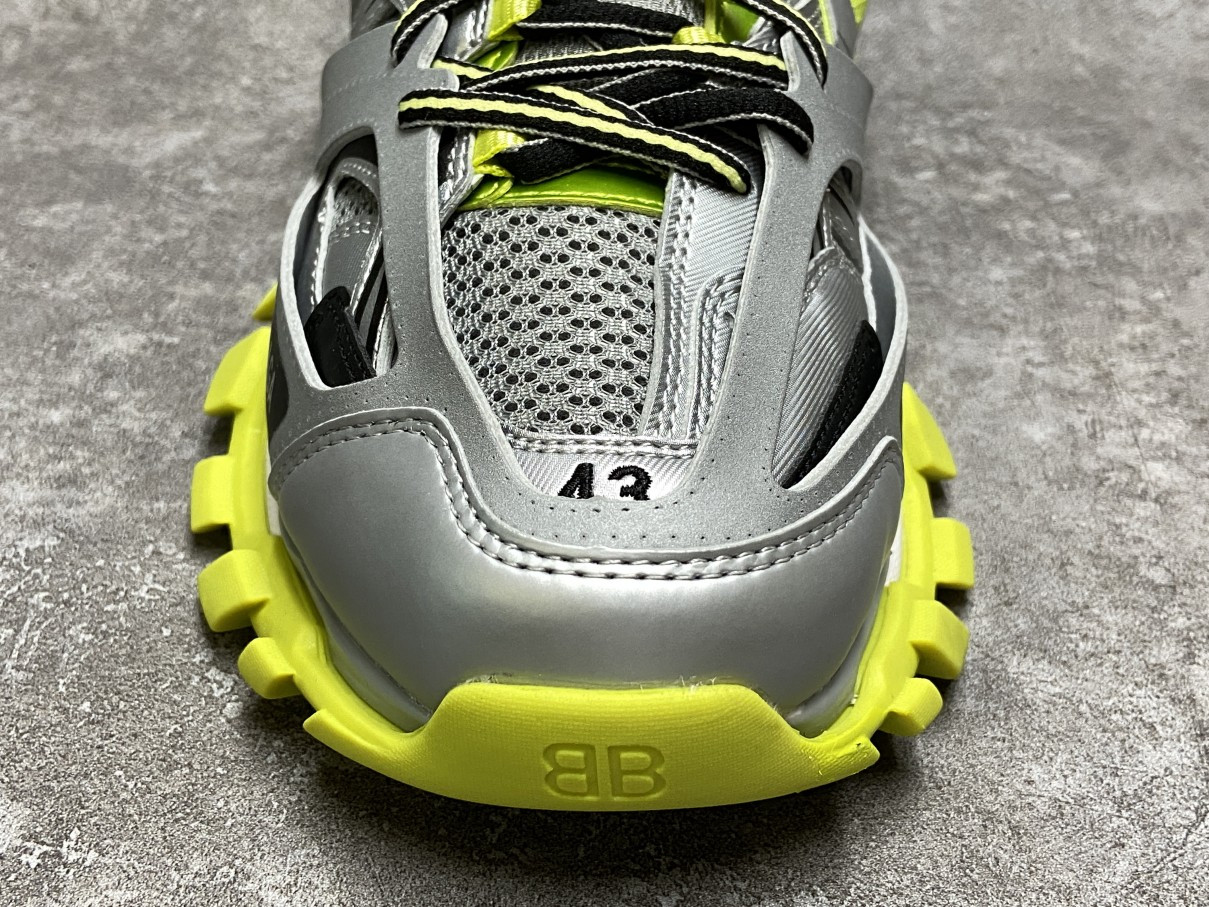 Balenciga Track Silver Neon Yellow