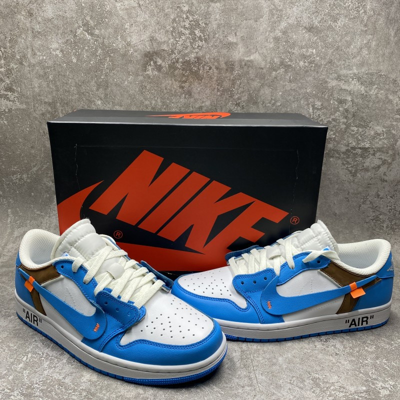 Off-White x Air Jordan 1 Low UNC Blue