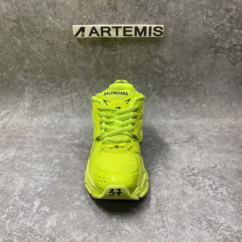 Balenciga Runner Sneaker in Neon Yellow