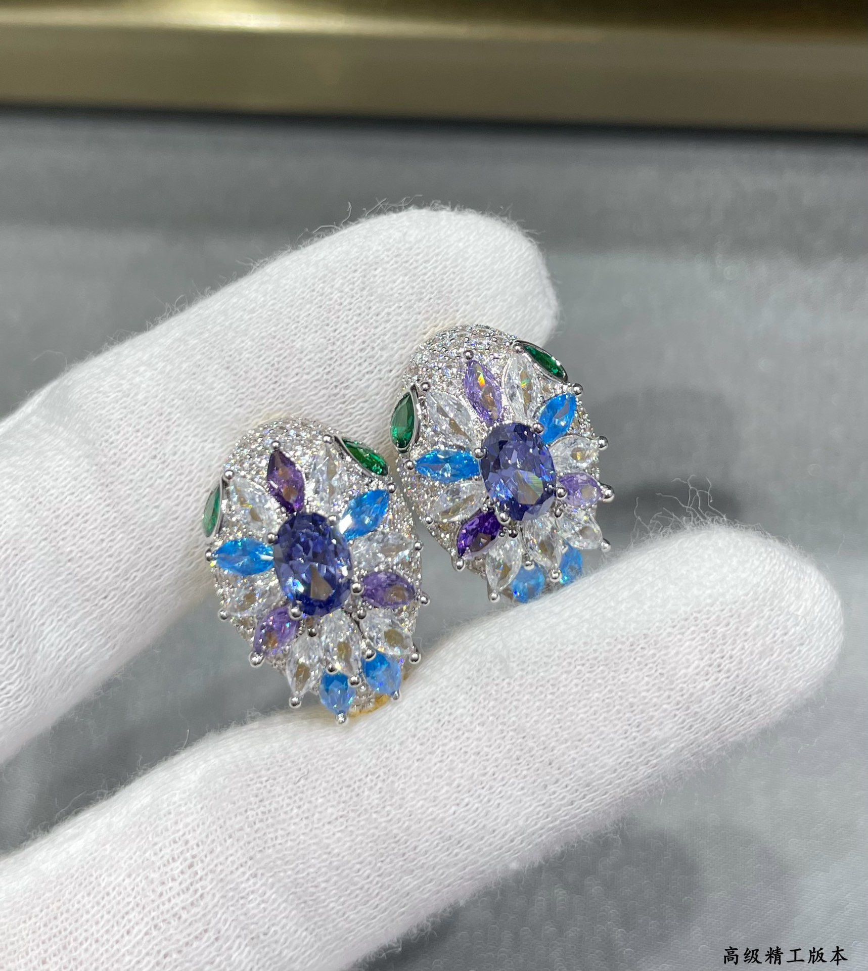 B*l*ai Diamond Princess Snake Earrings