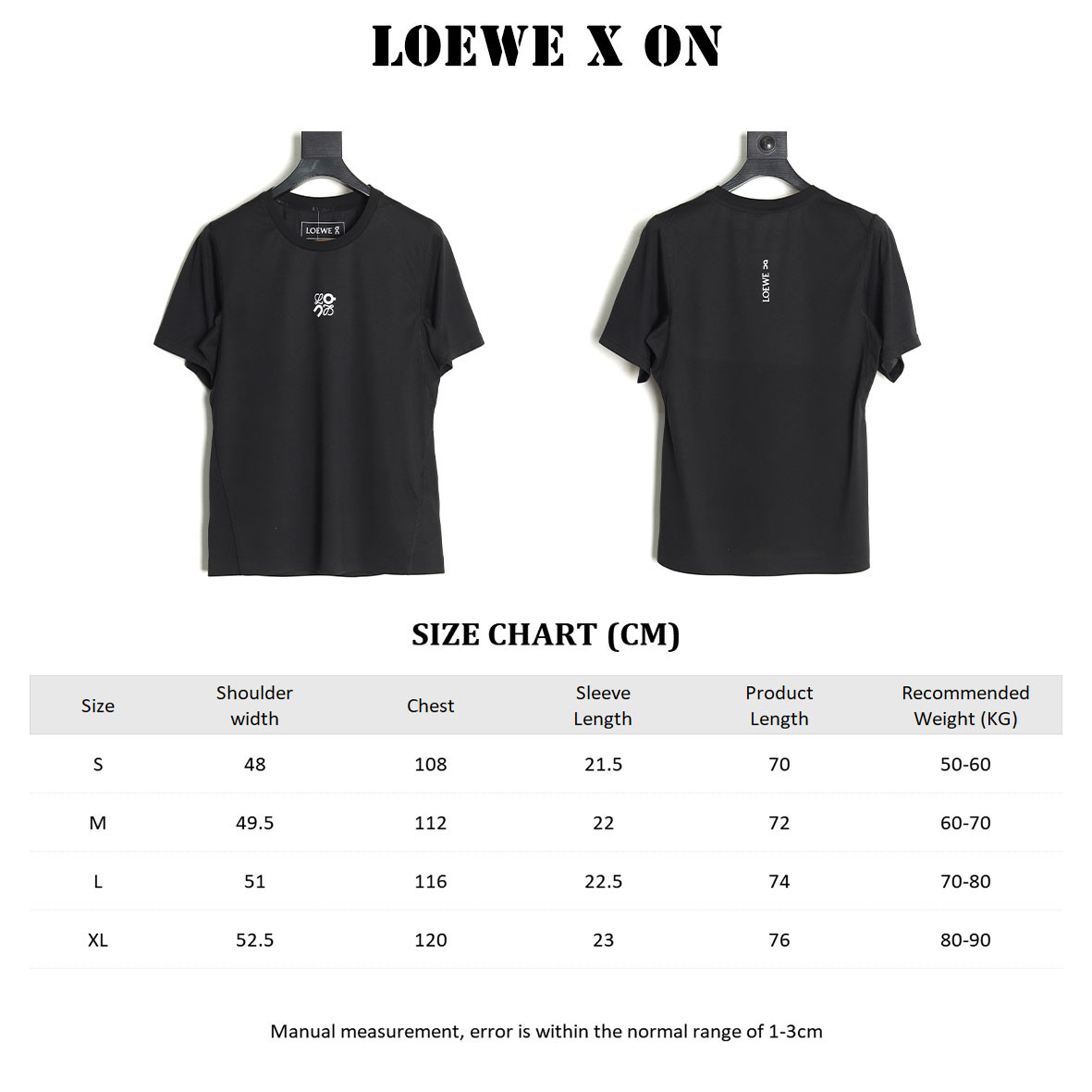 L0ew* X ON 25SS Short-sleeved T-shirt
