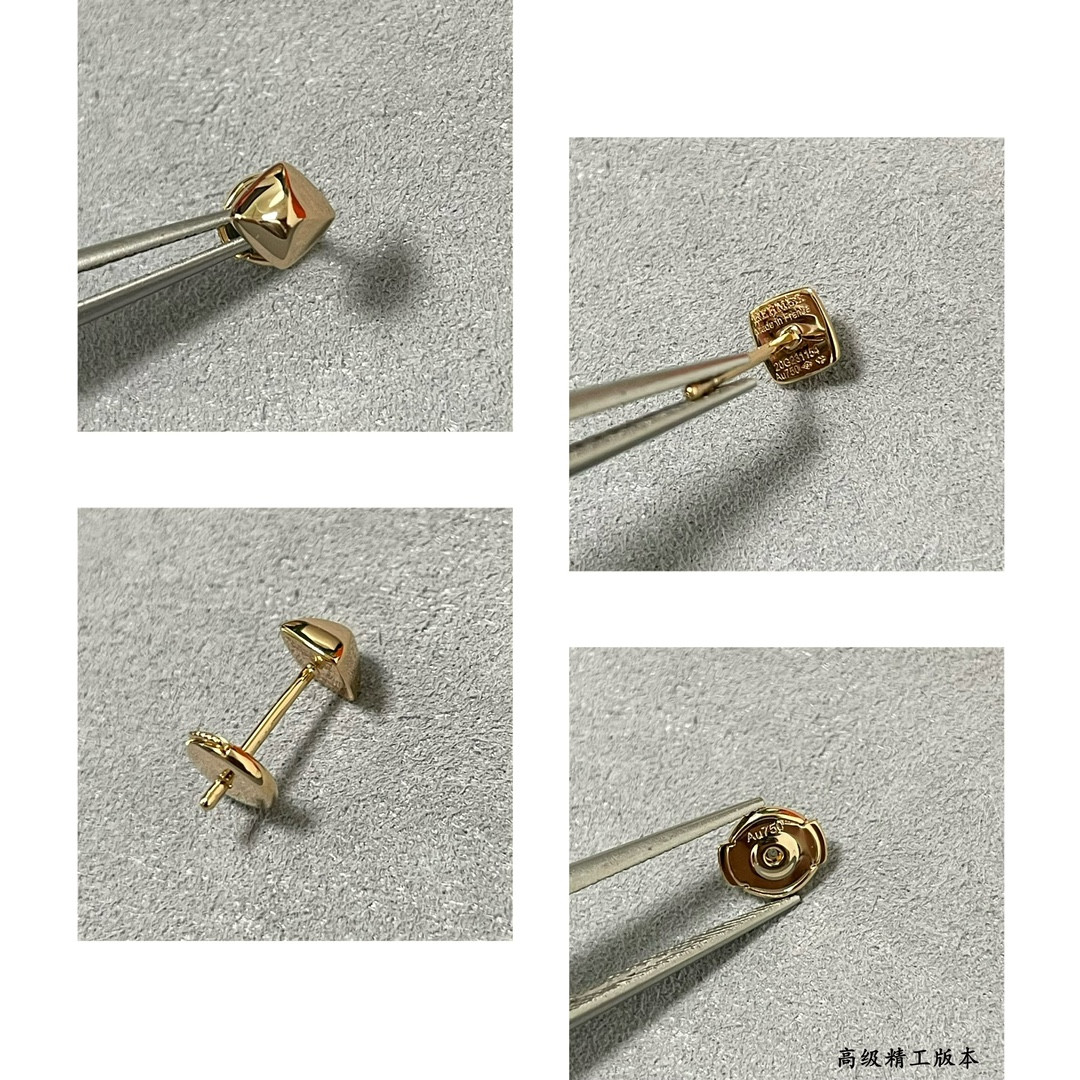 Hermès Single Rivet Smooth Stud Earrings