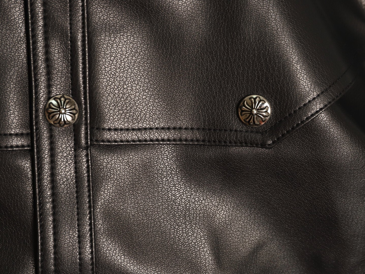 Ch**me He**ts Leather Jacket