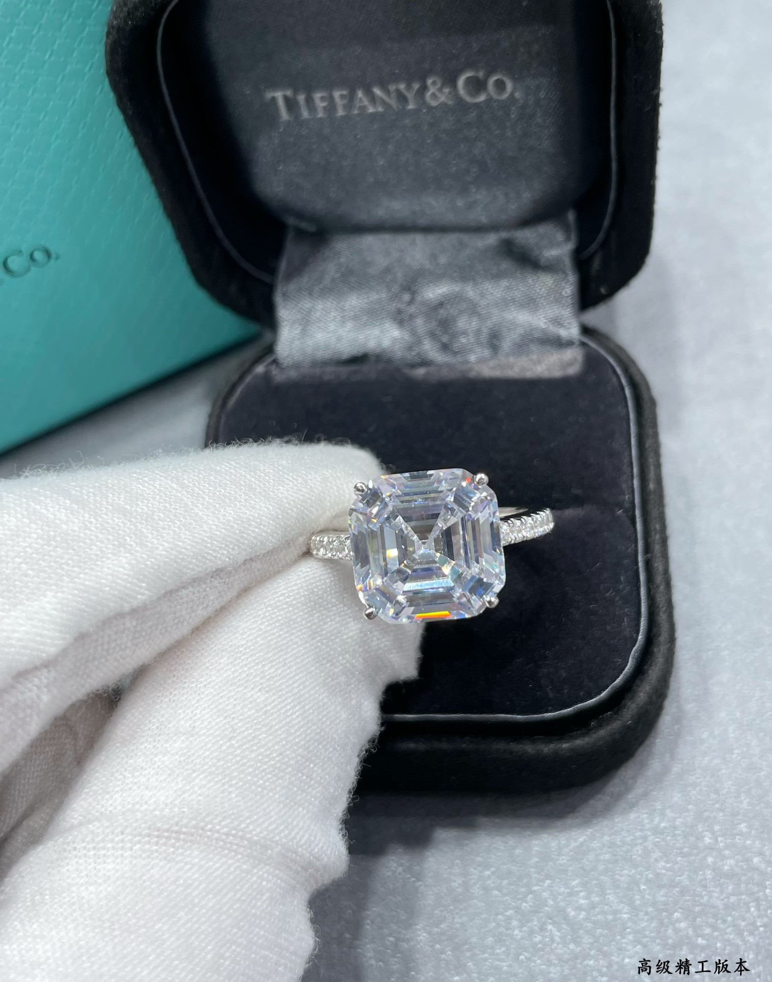 T*f*ny & Co. Solitaire Diamond Ring Ag925