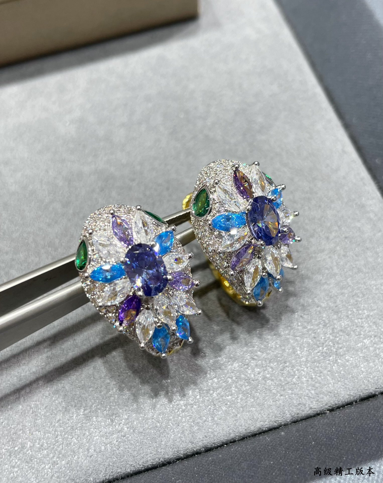 B*l*ai Diamond Princess Snake Earrings