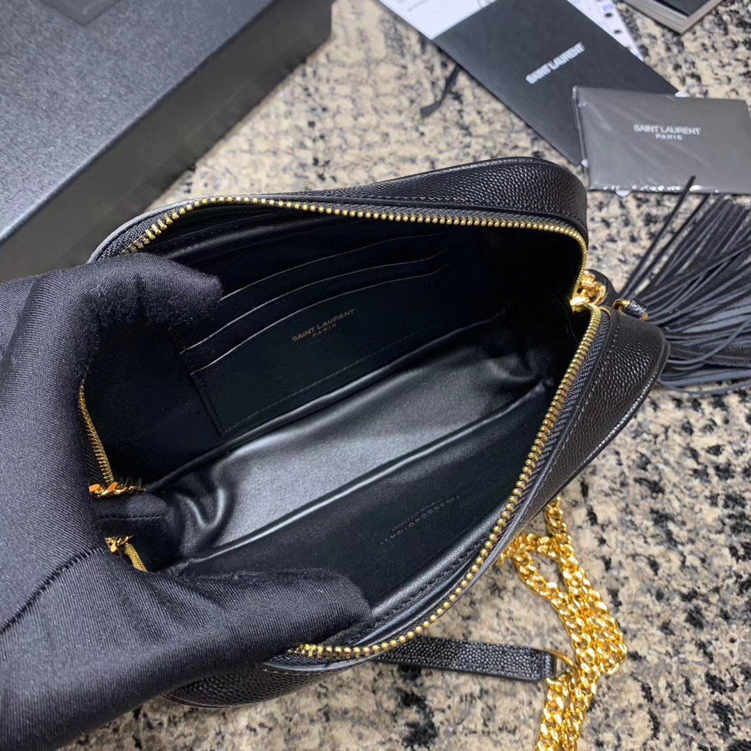 Y*L LOU MINI BAG IN QUILTED MATTE CRINKLED LEATHER