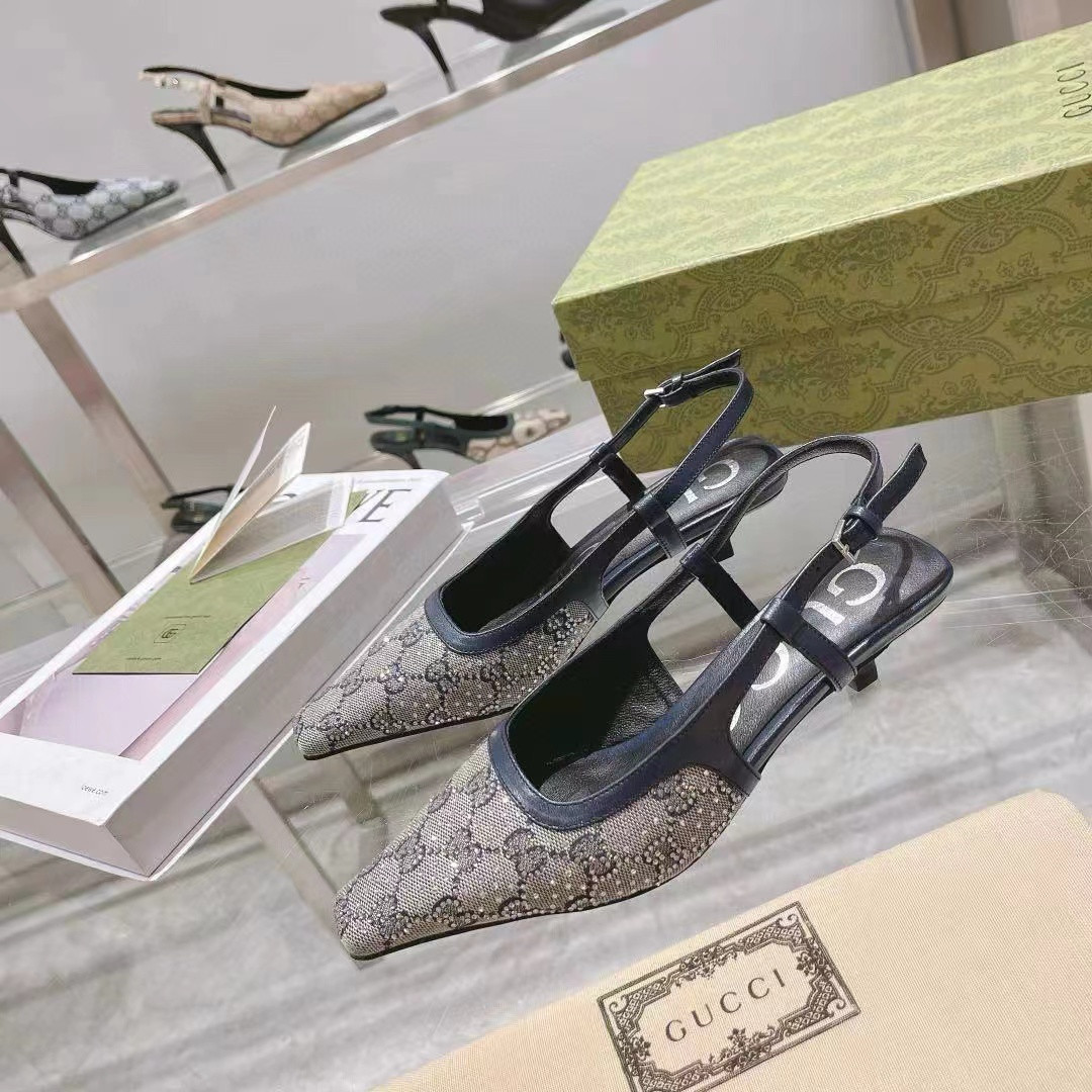 UA G*u*i WOMEN'S GG SLINGBACK PUMP