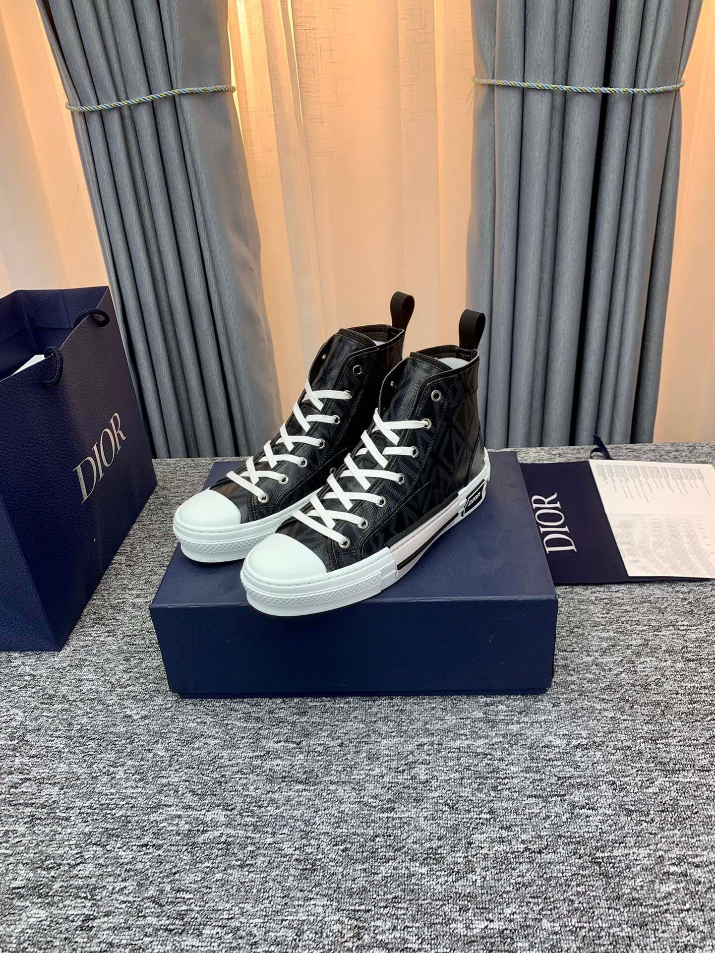 D*0r B23 High Top Black CD Diamond