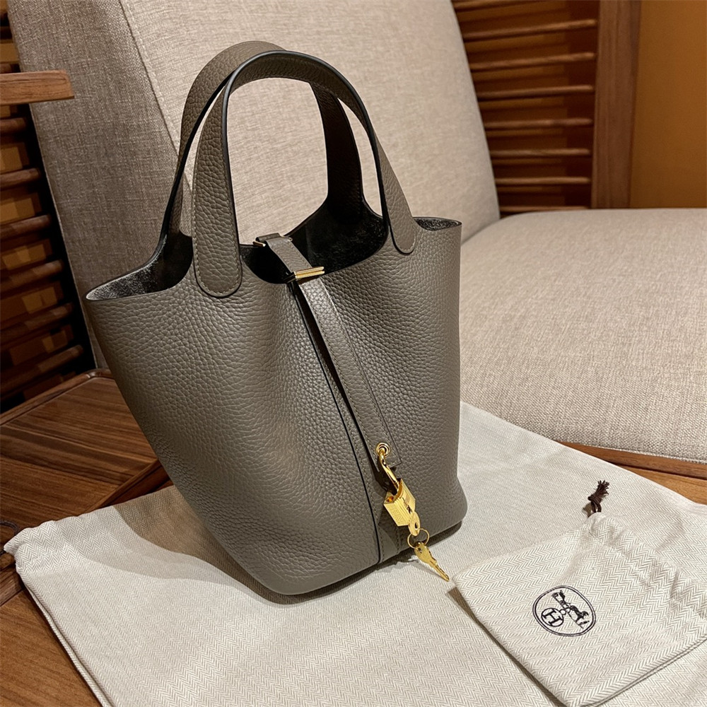 Hermès Picotin 18cm pewter gray without original box