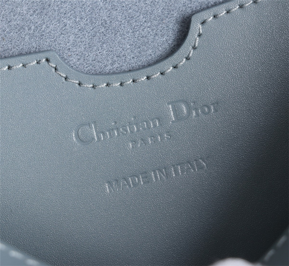 LARGE D*0r BOBBY BAG Light Blue Box Calfskin