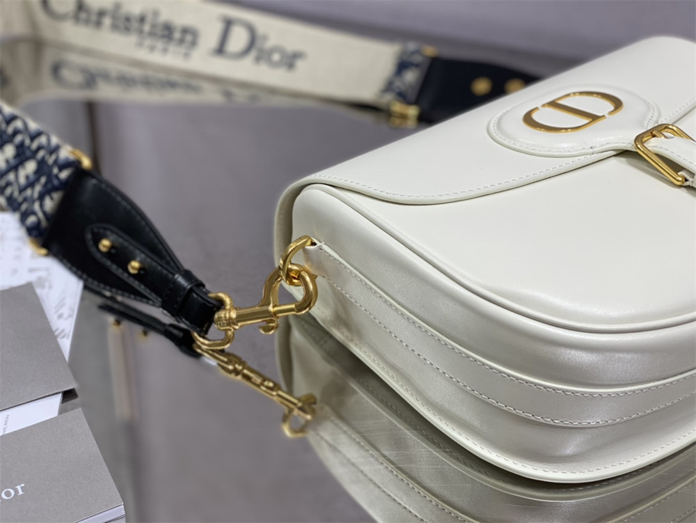 LARGE D*0r BOBBY BAG White Box Calfskin