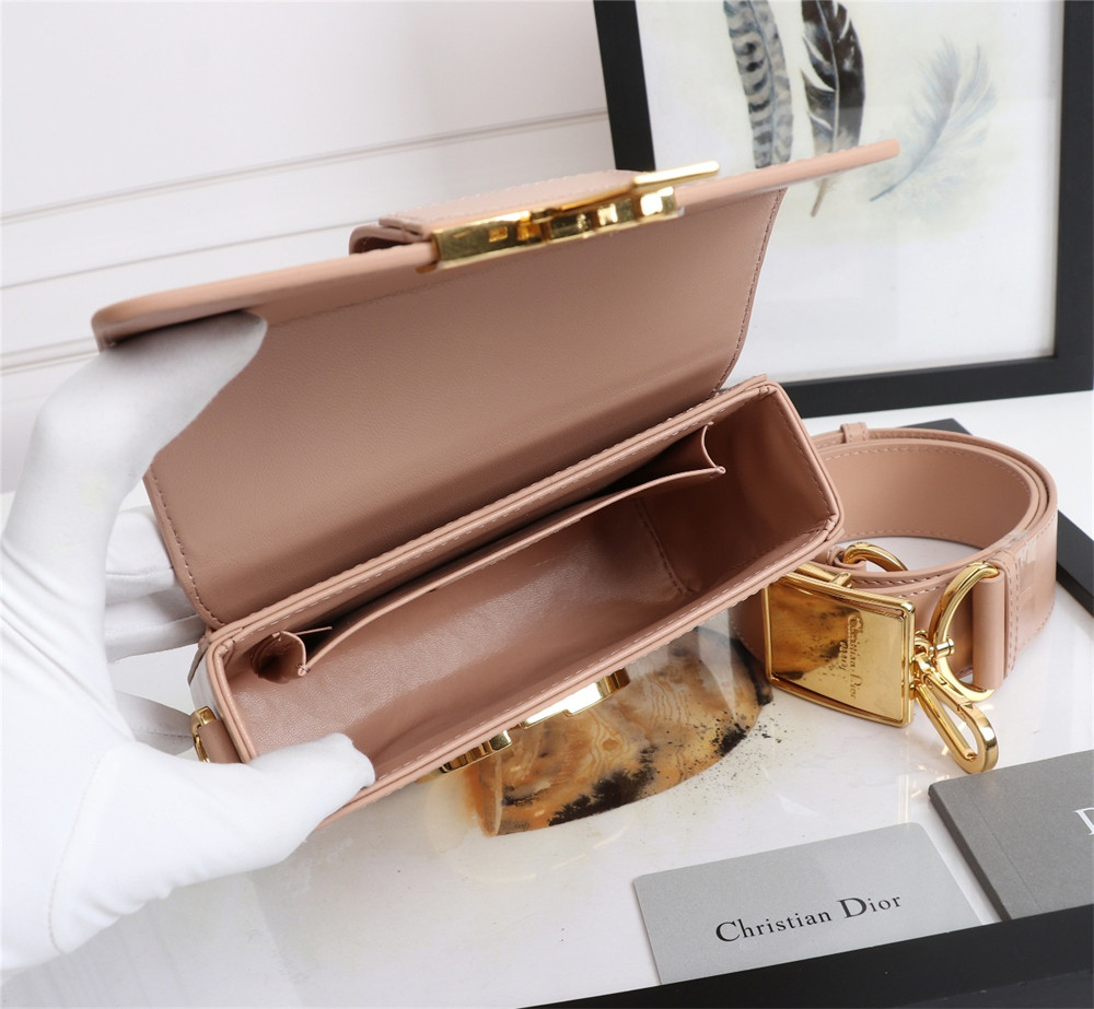 D*0r 30 MONTAIGNE CHAIN BAG LIGHT PINK